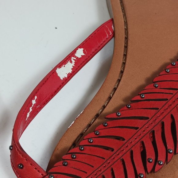 Coach Red Feather Sandals - Picture 6 of 12